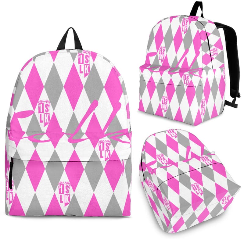 SLK: Pink Argyle Backpack | The Urban Clothing Shop™