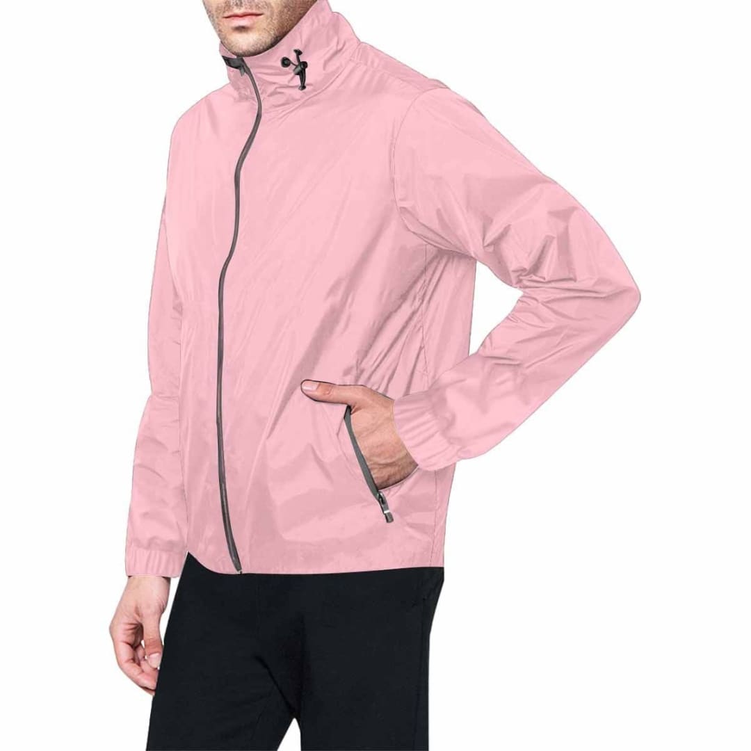 Pink Hooded Windbreaker Jacket - Men / Women | IAA | inQue.Style