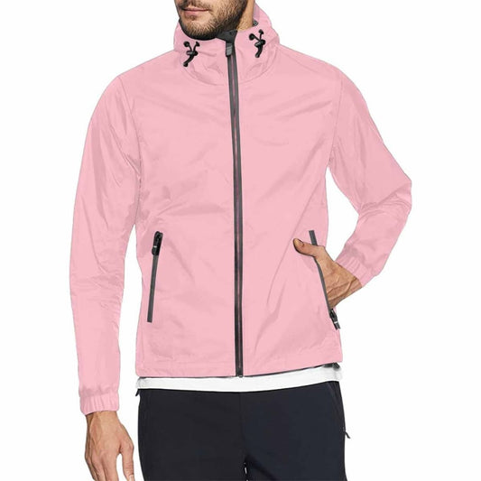 Pink Hooded Windbreaker Jacket - Men / Women | IAA | inQue.Style