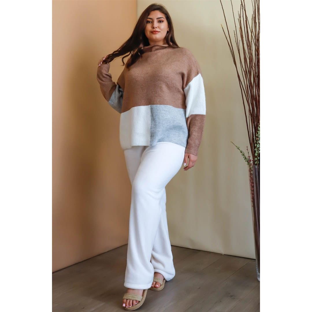 Plus Size Ivory Bow Detail Wide Leg Pants | Active Usa