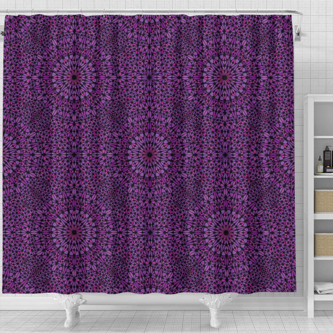 Psychedelic Purple Shower Curtain | The Urban Clothing Shop™