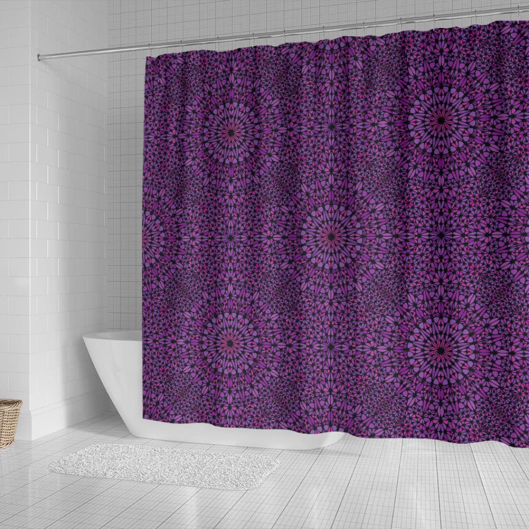 Psychedelic Purple Shower Curtain | The Urban Clothing Shop™