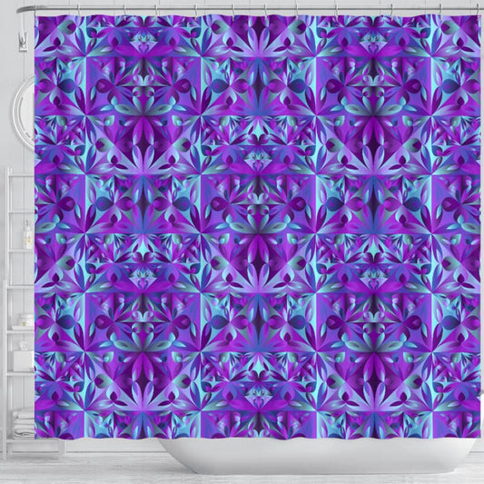 Psychedelic Violet Shower Curtain | The Urban Clothing Shop™