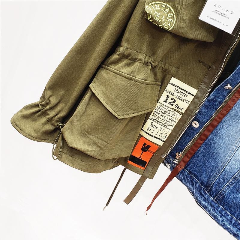 PUNKD OUT Vintage Denim Jacket | The Urban Clothing Shop™