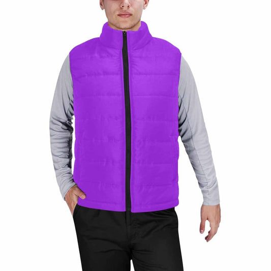 Purple Mens Padded Vest | IAA | inQue.Style