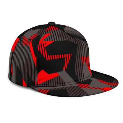 Red and Gray Camo Snapback Hat | The Urban Clothing Shop™