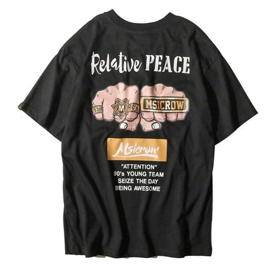 RELATIVE PEACE™ Short Sleeve T-Shirt | The Urban Clothing Shop™