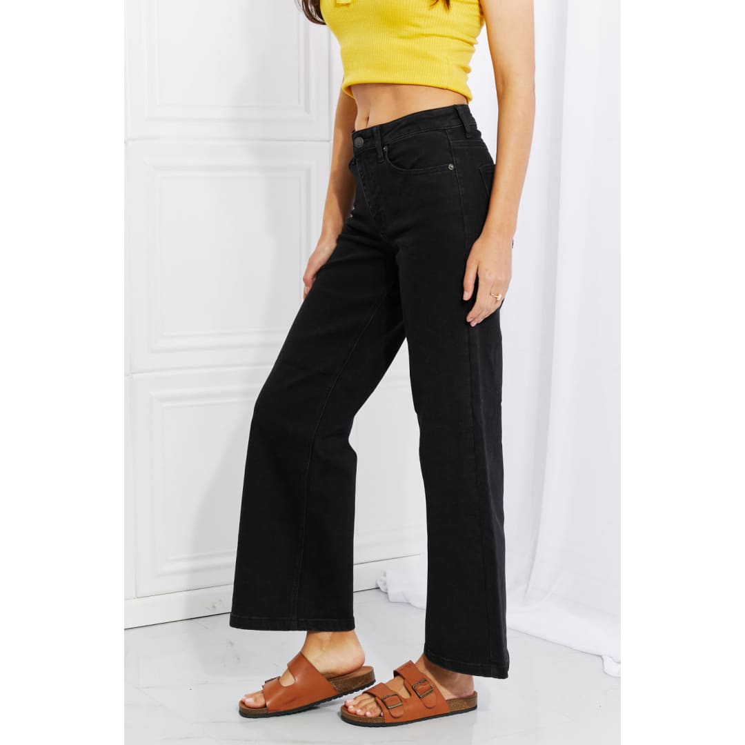 RISEN Amanda Midrise Wide Leg Jeans | The Urban Clothing Shop™