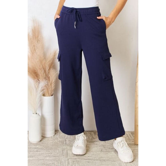 RISEN Drawstring Relaxed Cargo Wide Leg Pants | The Urban Clothing Shop™