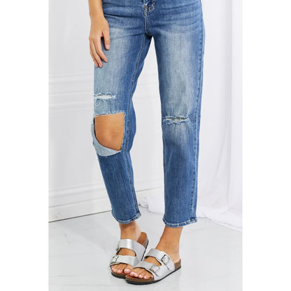 RISEN Full Size Emily High Rise Relaxed Jeans | The Urban Clothing Shop™