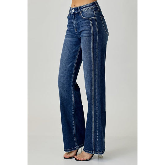RISEN Mid Rise Straight Jeans | The Urban Clothing Shop™