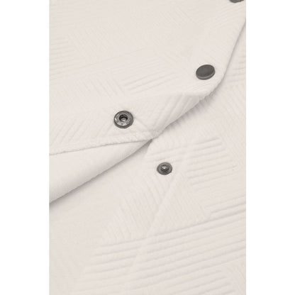 Rosalie Textured Flap Pocket Buttoned Shacket | Threaded Pear