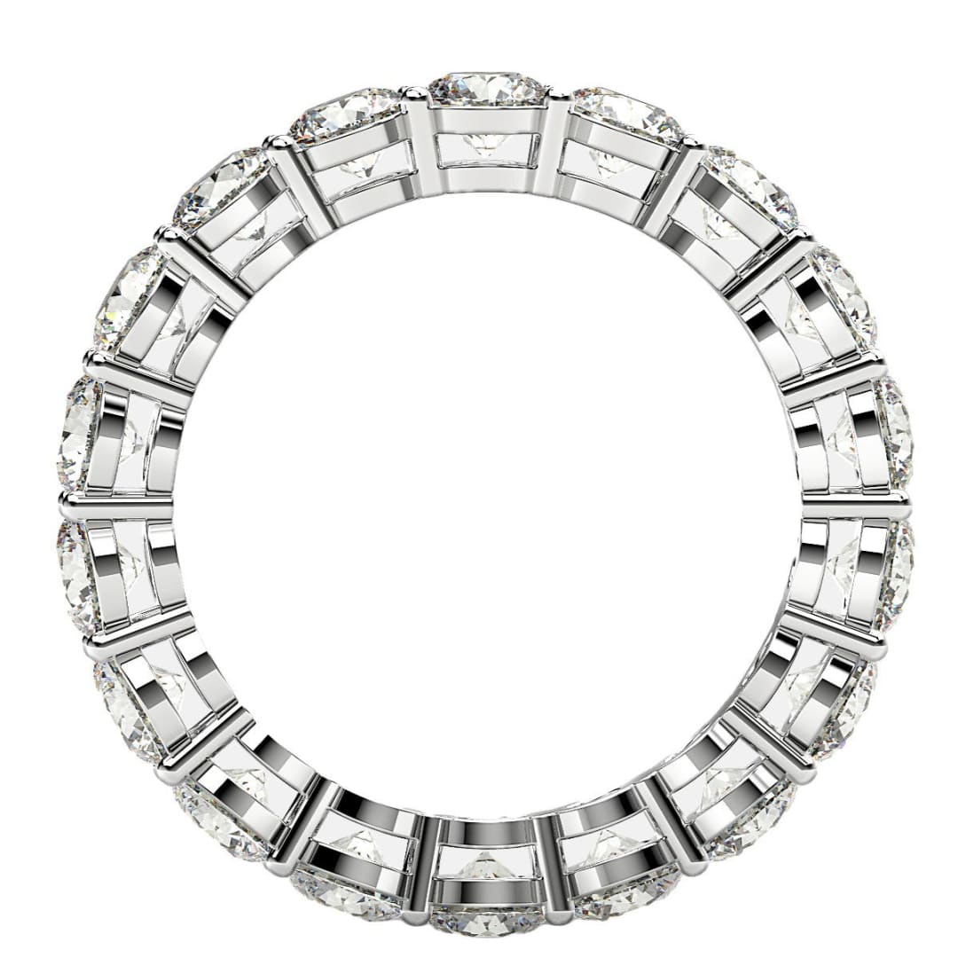 Round Cut Lab Grown Diamond Eternity Ring in 14k White Gold (2 cttw FG/VS2) | Richard