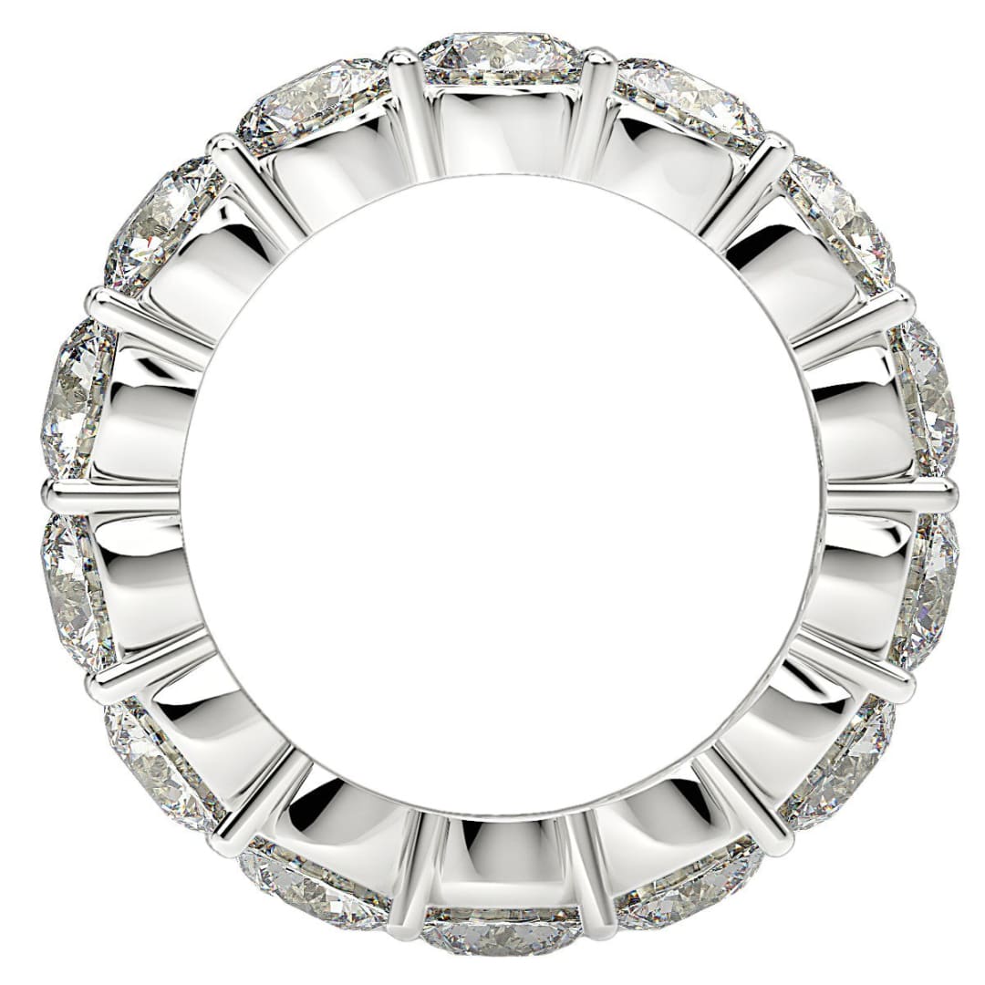 Round Cut Lab Grown Diamond Eternity Ring in 14k White Gold (6 cttw FG/VS2) | Richard