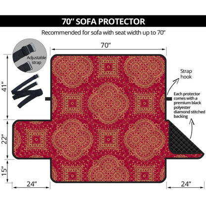 Royal Red 70’’ Sofa Protector | The Urban Clothing Shop™