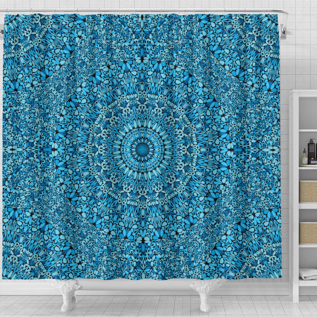 Sky Blue Mandala Shower Curtain | The Urban Clothing Shop™