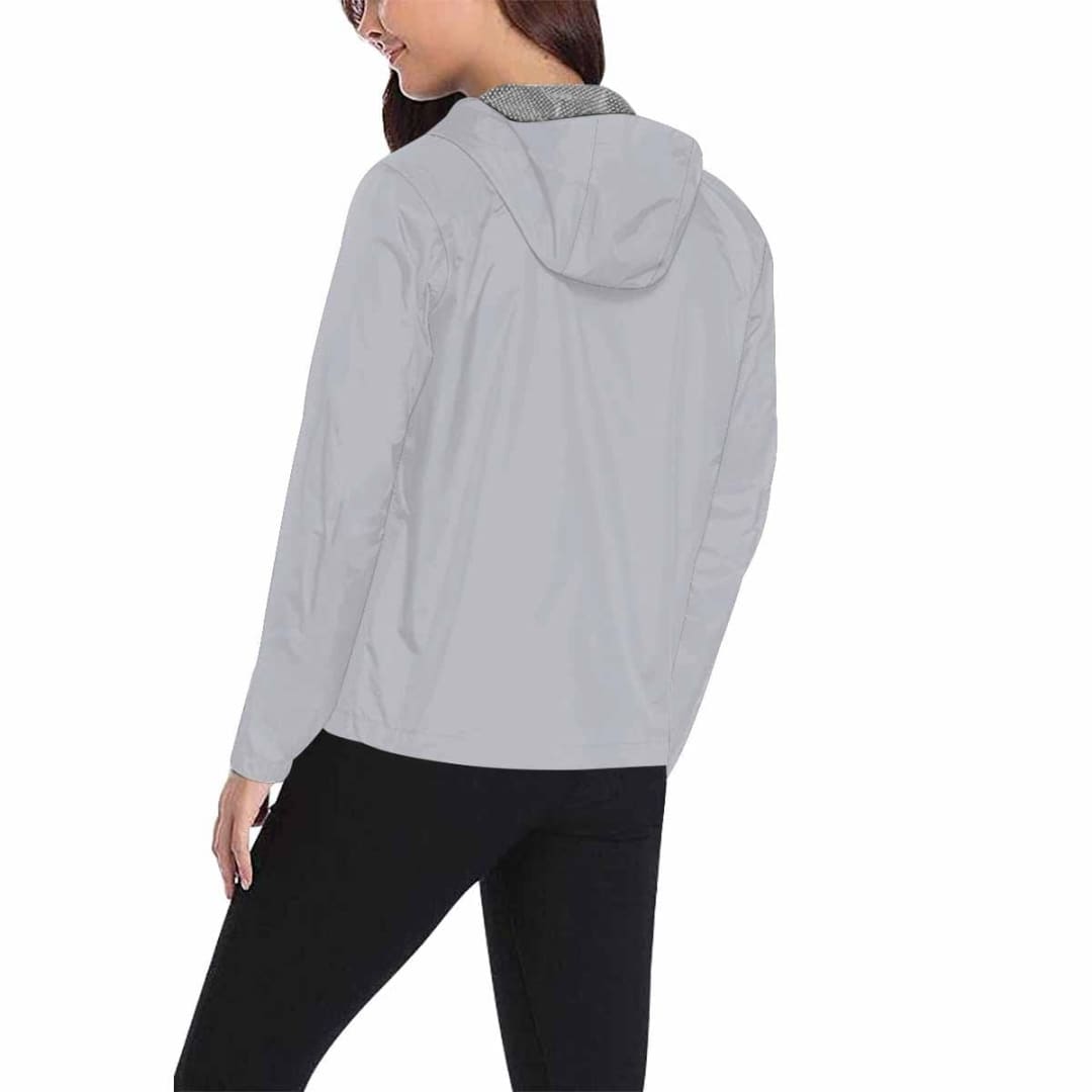 Slate Gray Hooded Windbreaker Jacket - Men / Women | IAA | inQue.Style