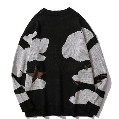 Smiley Vintage Cartoon Pullover Sweater | The Urban Clothing Shop™
