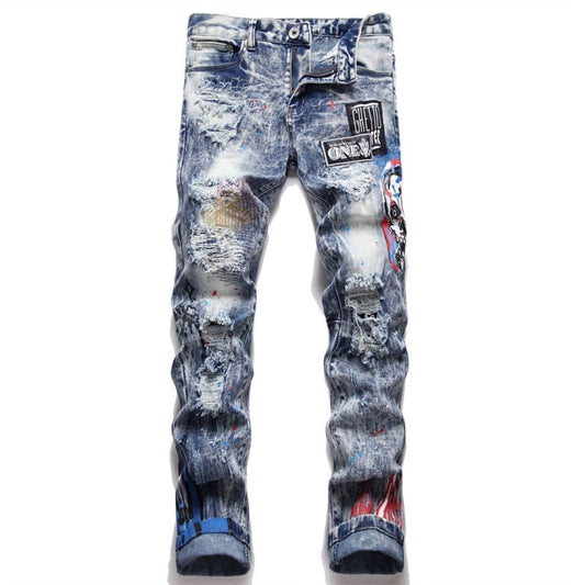 Snowstorm Patch Slim Fit Jeans | The Urban Clothing Shop™