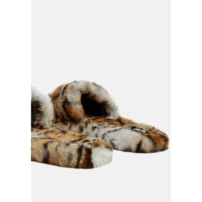snuggle-in indoor fur flats | London Rag