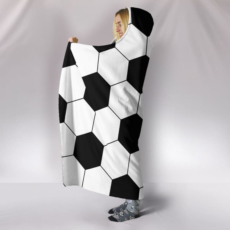 Soccer Ball Hooded Blanket | The Urban Clothing Shop™