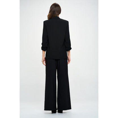 Solid Wide Leg Pants with Side Pockets | The Urban Clothing Shop™