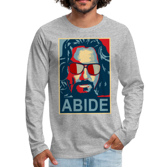 Big Lebowski Abide, Hope Style Long Sleeve Shirt-1