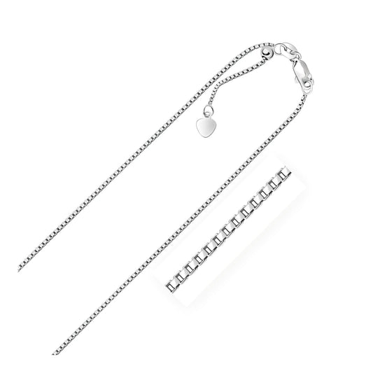 Sterling Silver 1.4mm Adjustable Box Chain | Richard Cannon Jewelry