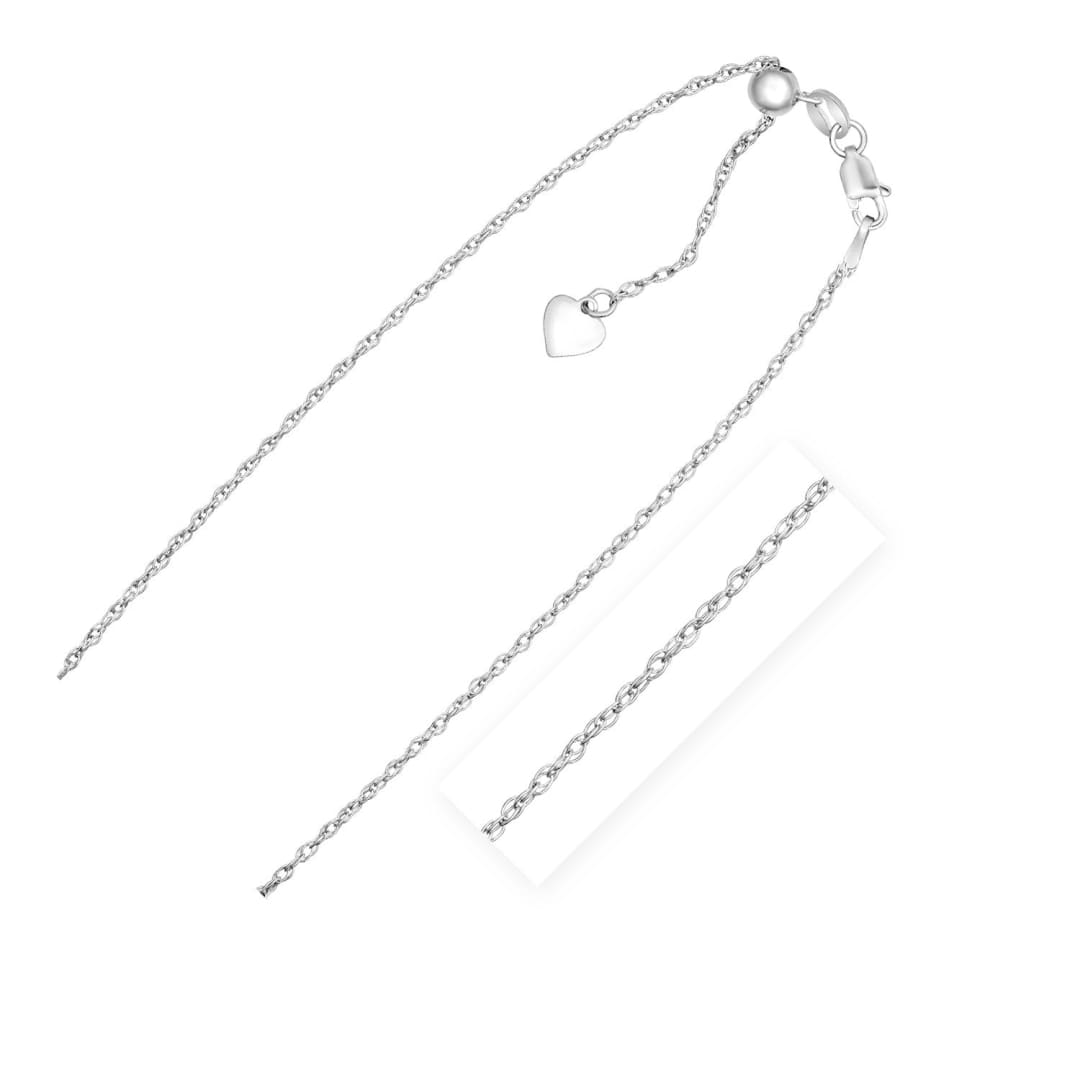 Sterling Silver 1.5mm Adjustable Rope Chain | Richard Cannon Jewelry