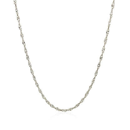 Sterling Silver 1.6mm Singapore Style Chain | Richard Cannon Jewelry