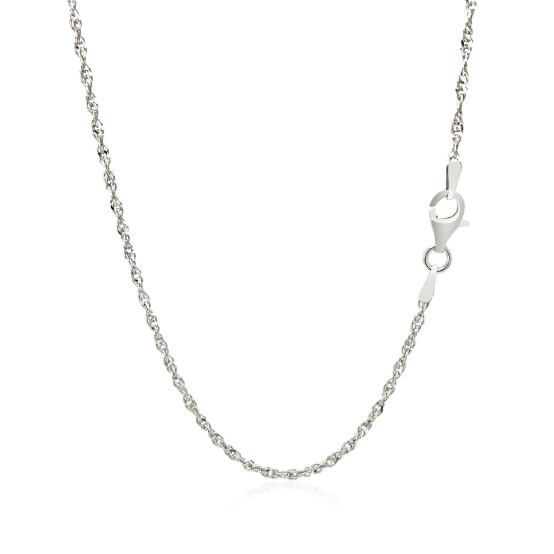Sterling Silver 2.0mm Singapore Style Chain | Richard Cannon Jewelry