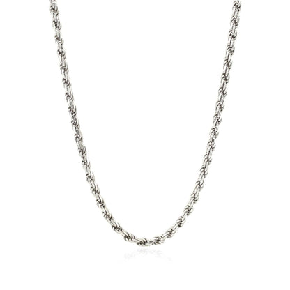 Sterling Silver 2.9mm Diamond Cut Rope Style Chain | Richard Cannon Jewelry
