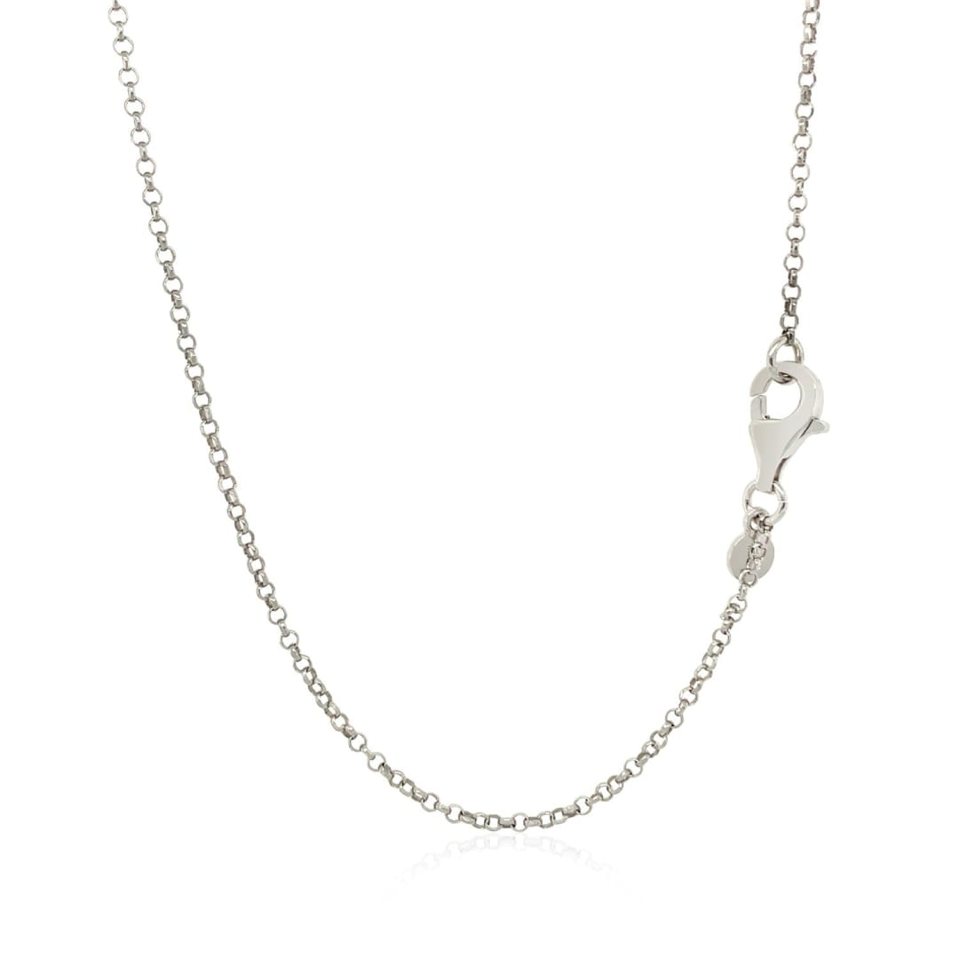 Sterling Silver 24 inch Necklace with Long Polished Bar Pendant | Richard Cannon Jewelry