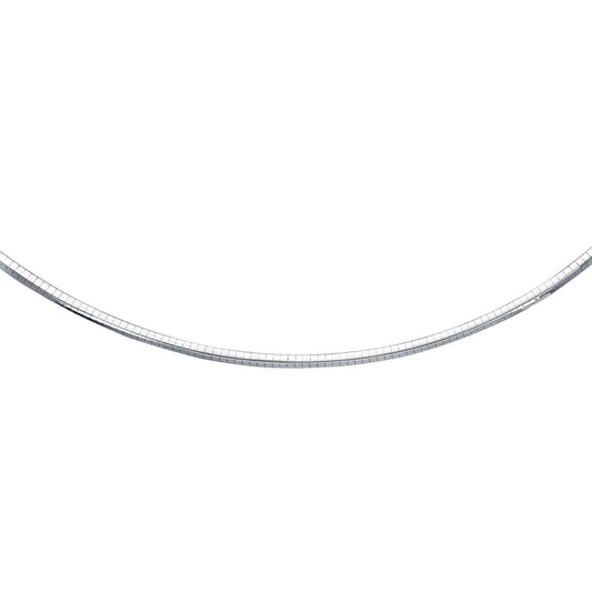Sterling Silver Classic Omega Chain Necklace (4.0mm) | Richard Cannon Jewelry