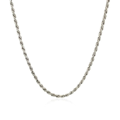 Sterling Silver Diamond Cut Rope Style Chain (1.80 mm) | Richard Cannon Jewelry