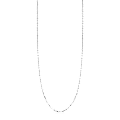 Sterling Silver Mirror Link Necklace | Richard Cannon Jewelry