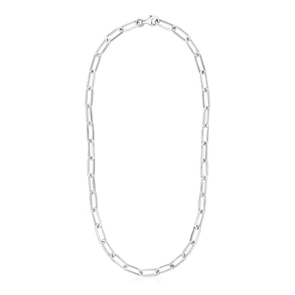 Sterling Silver Paperclip Chain Necklace | Richard Cannon Jewelry