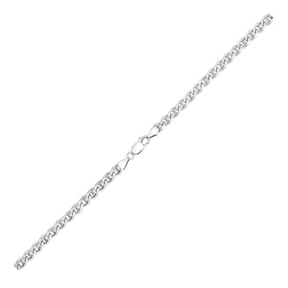 Sterling Silver Rhodium Plated Mariner Chain 6.0mm | Richard Cannon Jewelry