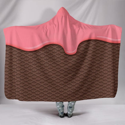 Strawberry Ice Cream Hooded Blanket | The Urban Clothing Shop™