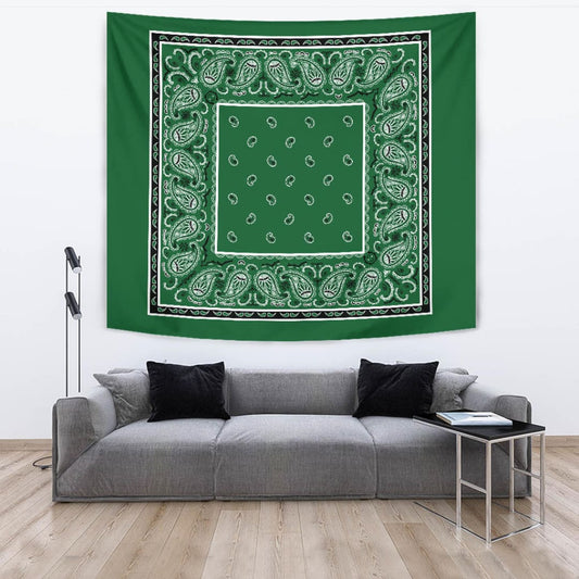 StreetTaps Green Bandana Tapestry | The Urban Clothing Shop™