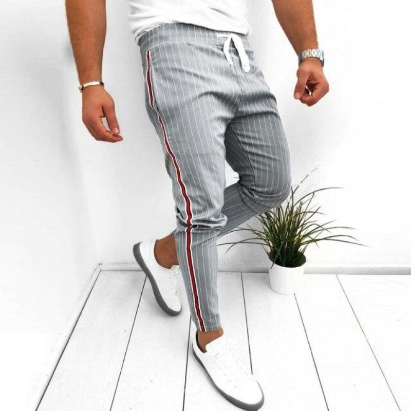 Striped Casual Drawstring Stylish Casual Pants | The Urban Clothing Shop™