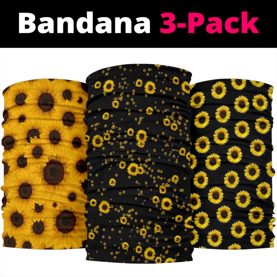 Sunflowers Dream Bandanas 3-Pack | The Urban Clothing Shop™