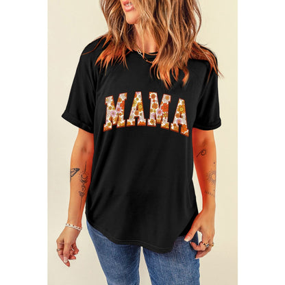 Sunny Flower MAMA Letter Graphic Tee | Threaded Pear