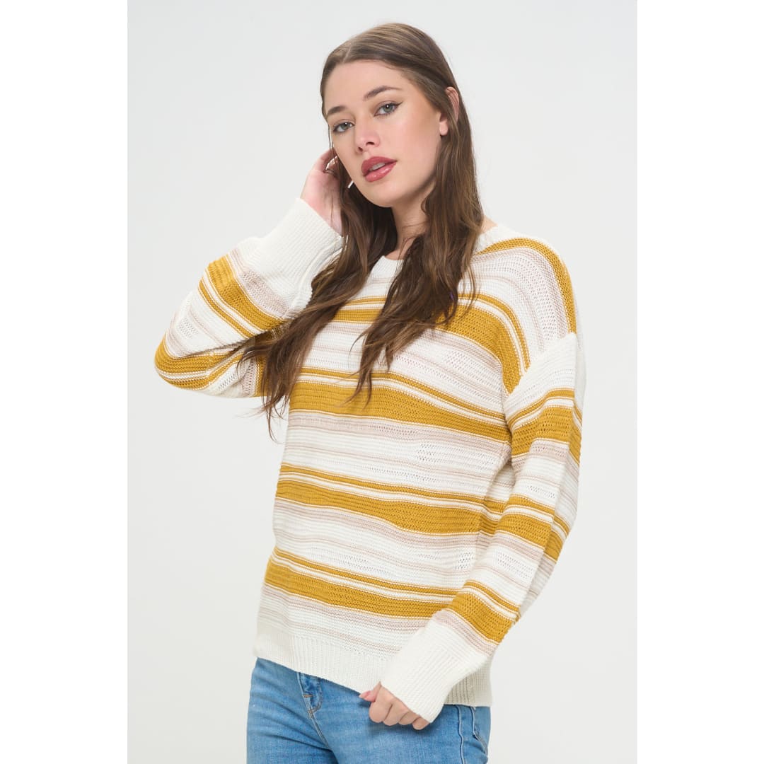 Sunset Sail Striped Sweater | Baciano Official Store