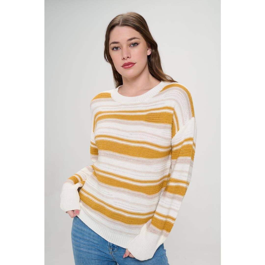 Sunset Sail Striped Sweater | Baciano Official Store