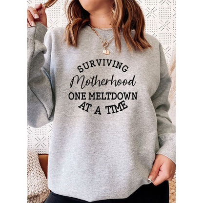 Surviving Motherhood Sweat Shirt | Merchmallow