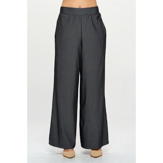Tencel Straight Leg Pants with Side Pockets | The Urban Clothing Shop™