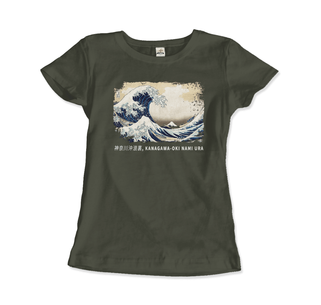 Hokusai - The Great Wave off Kanagawa Artwork T-Shirt-14