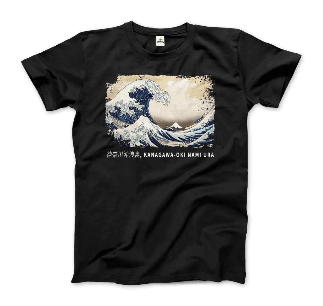 Hokusai - The Great Wave off Kanagawa Artwork T-Shirt-5
