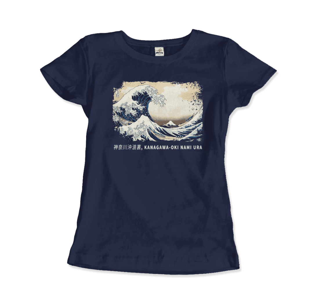 Hokusai - The Great Wave off Kanagawa Artwork T-Shirt-17